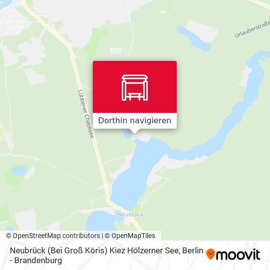 Neubrück (Bei Groß Köris) Kiez Hölzerner See Karte