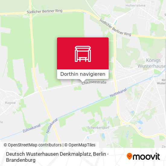 Deutsch Wusterhausen Denkmalplatz Karte