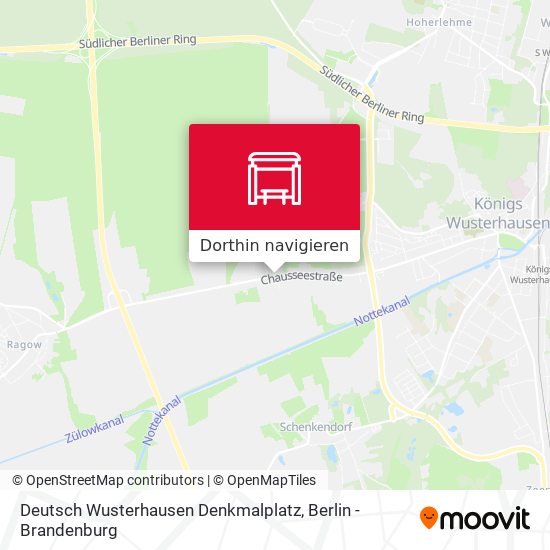 Deutsch Wusterhausen Denkmalplatz Karte