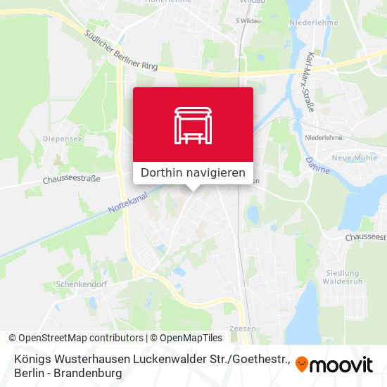 Königs Wusterhausen Luckenwalder Str. / Goethestr. Karte