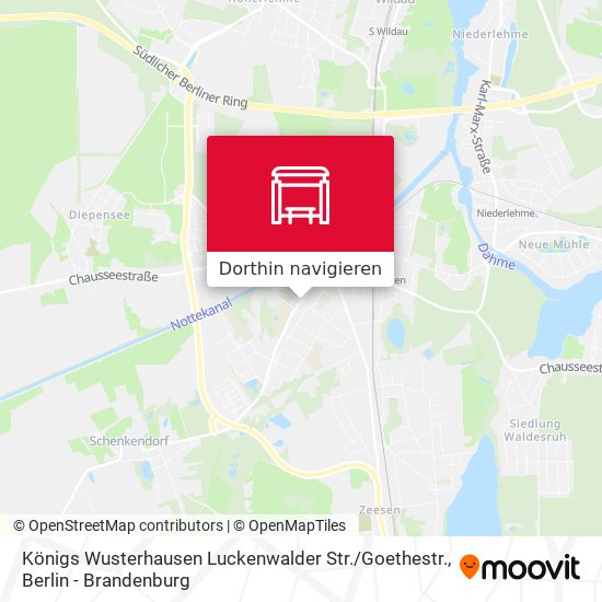 Königs Wusterhausen Luckenwalder Str. / Goethestr. Karte