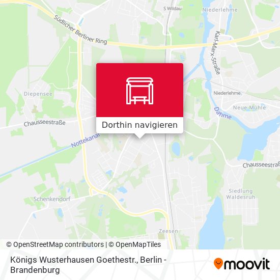 Königs Wusterhausen Goethestr. Karte