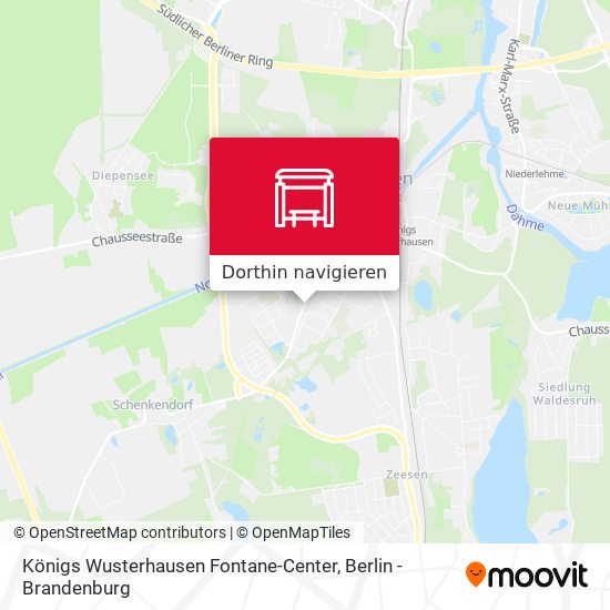Königs Wusterhausen Fontane-Center Karte