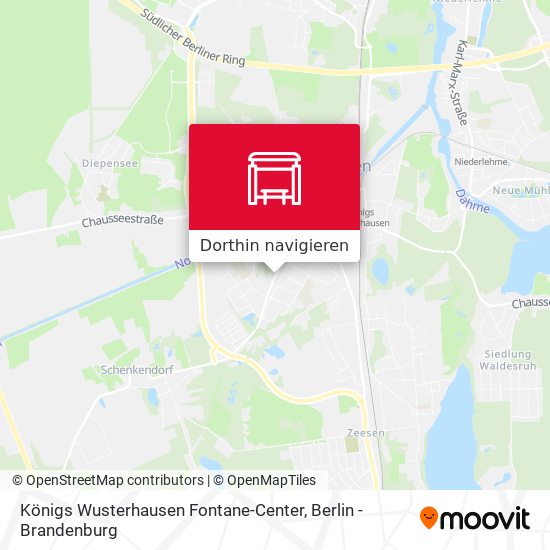Königs Wusterhausen Fontane-Center Karte