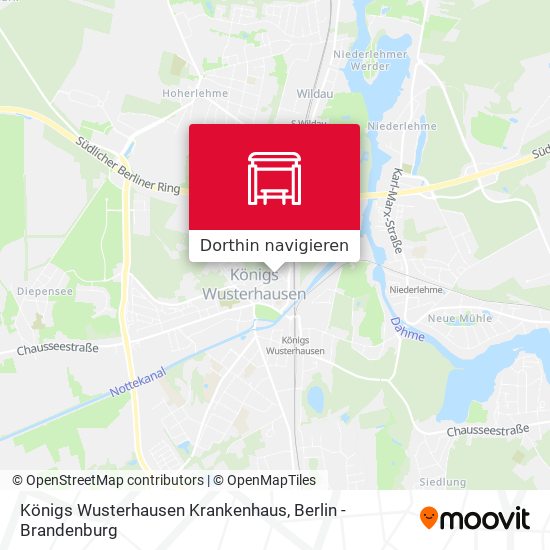 Königs Wusterhausen Krankenhaus Karte