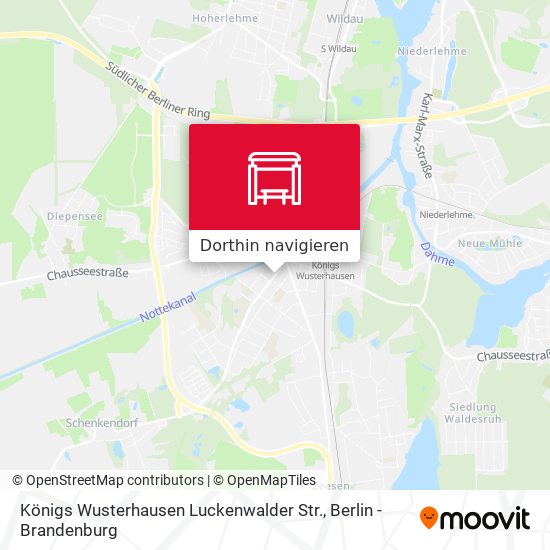 Königs Wusterhausen Luckenwalder Str. Karte