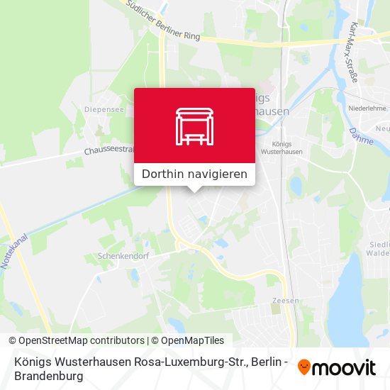 Königs Wusterhausen Rosa-Luxemburg-Str. Karte