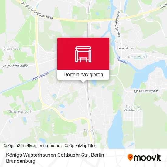 Königs Wusterhausen Cottbuser Str. Karte