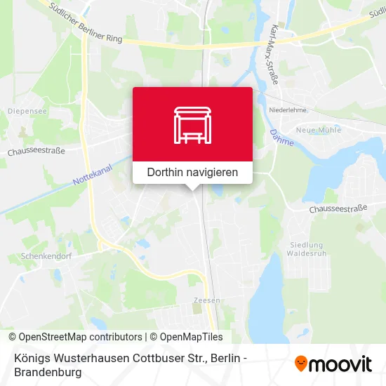 Königs Wusterhausen Cottbuser Str. Karte