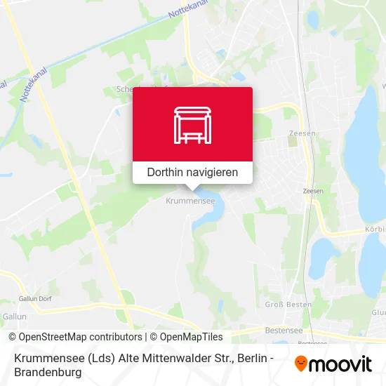 Krummensee (Lds) Alte Mittenwalder Str. Karte