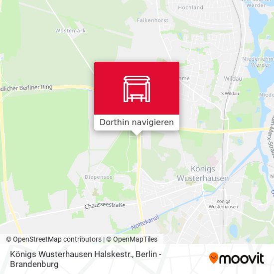 Königs Wusterhausen Halskestr. Karte