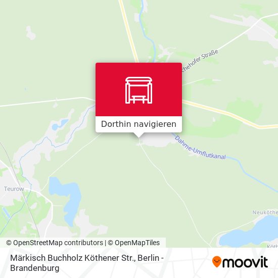 Märkisch Buchholz Köthener Str. Karte