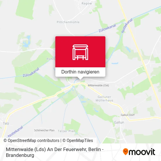 Mittenwalde (Lds) An Der Feuerwehr Karte