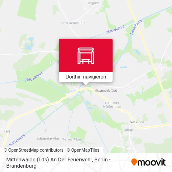 Mittenwalde (Lds) An Der Feuerwehr Karte