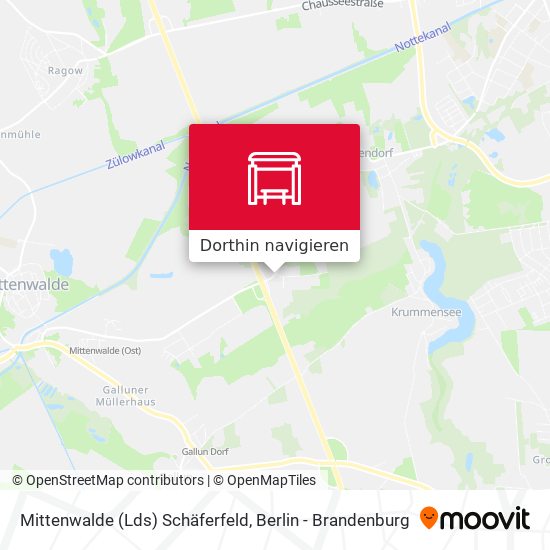 Mittenwalde (Lds) Schäferfeld Karte