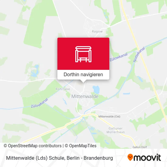 Mittenwalde (Lds) Schule Karte