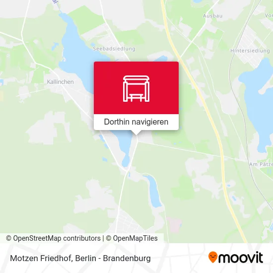 Motzen Friedhof Karte