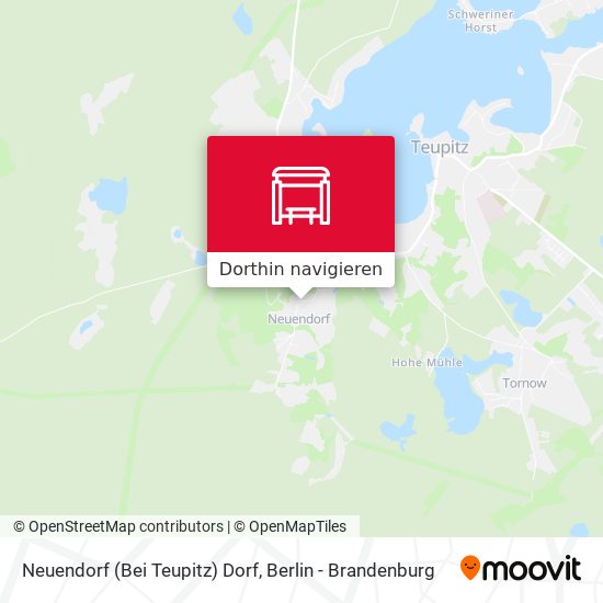 Neuendorf (Bei Teupitz) Dorf Karte