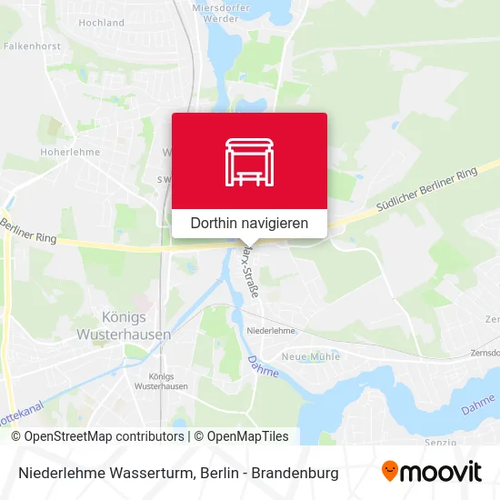 Niederlehme Wasserturm Karte