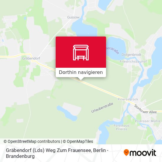 Gräbendorf (Lds) Weg Zum Frauensee Karte
