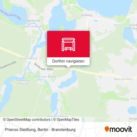 Prieros Siedlung Karte