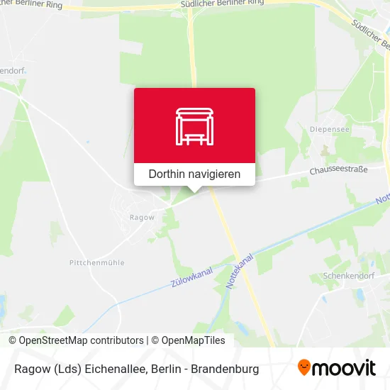 Ragow (Lds) Eichenallee Karte