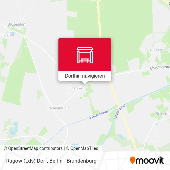 Ragow (Lds) Dorf Karte