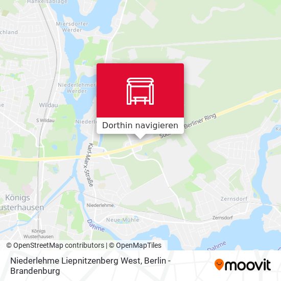 Niederlehme Liepnitzenberg West Karte