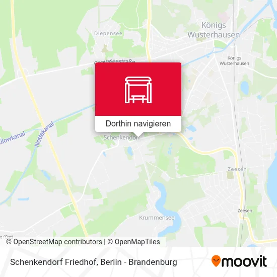 Schenkendorf Friedhof Karte