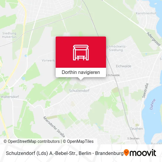 Schulzendorf (Lds) A.-Bebel-Str. Karte