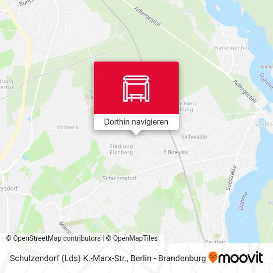 Schulzendorf (Lds) K.-Marx-Str. Karte