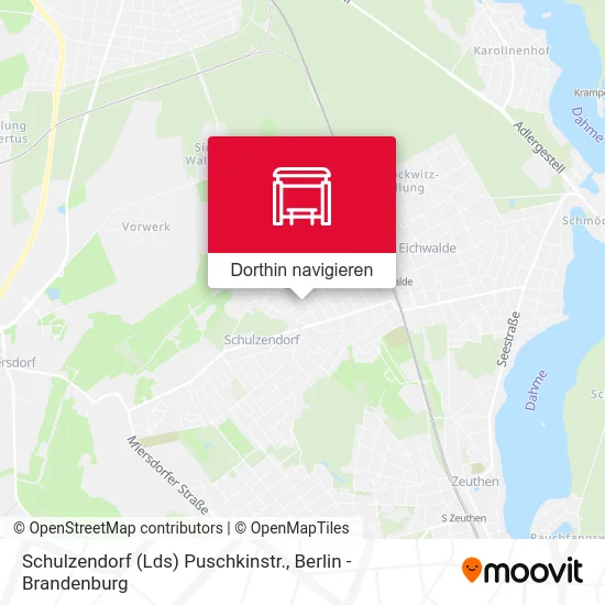 Schulzendorf (Lds) Puschkinstr. Karte