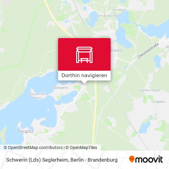 Schwerin (Lds) Seglerheim Karte