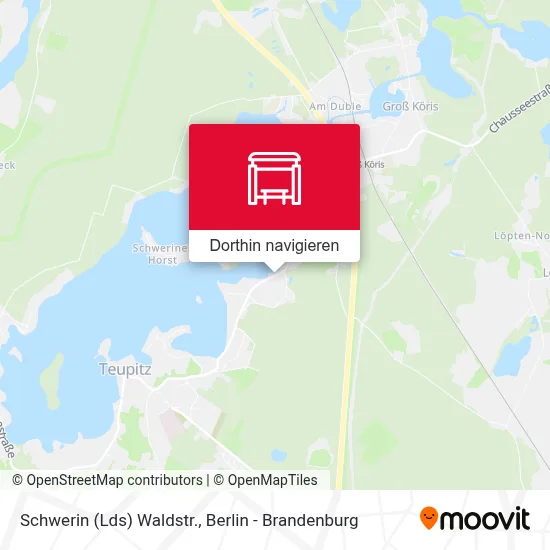 Schwerin (Lds) Waldstr. Karte