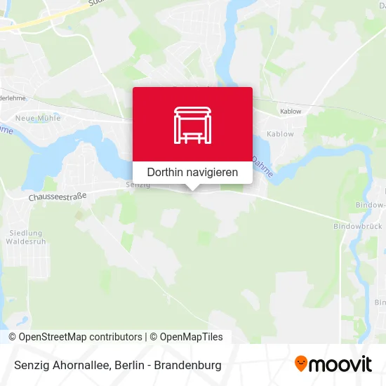 Senzig Ahornallee Karte