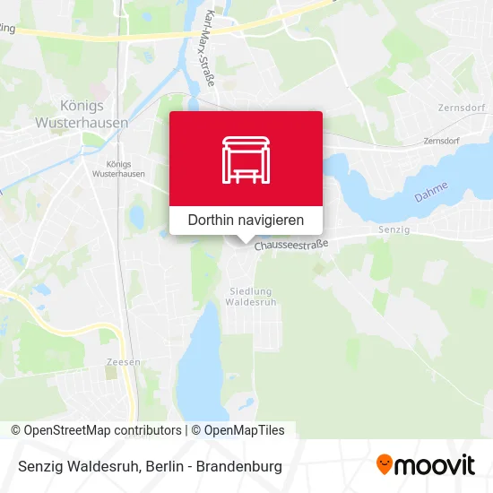 Senzig Waldesruh Karte