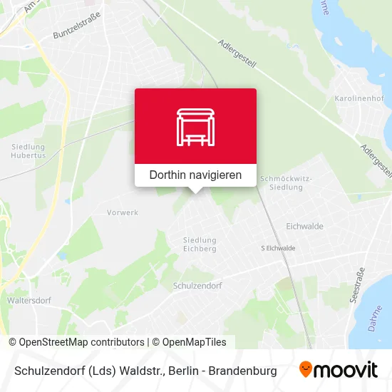 Schulzendorf (Lds) Waldstr. Karte