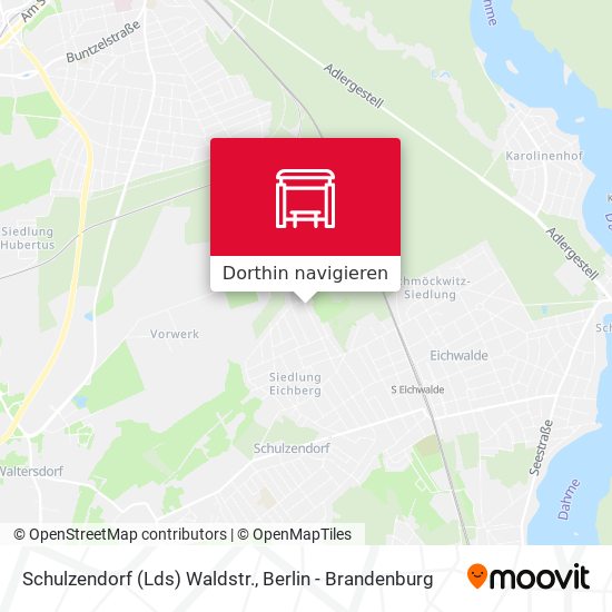 Schulzendorf (Lds) Waldstr. Karte