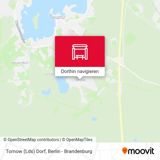 Tornow (Lds) Dorf Karte