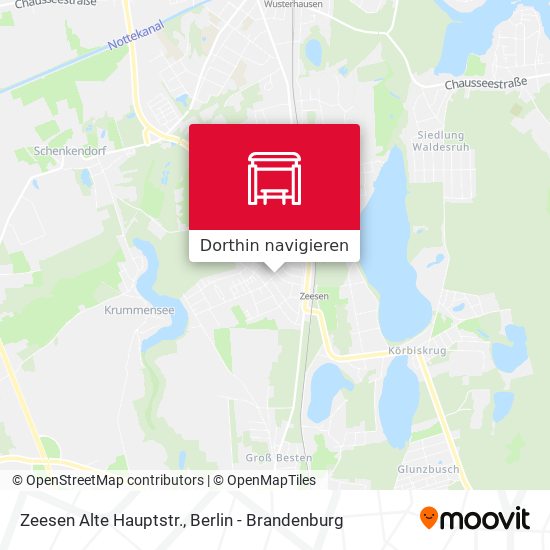 Zeesen Alte Hauptstr. Karte