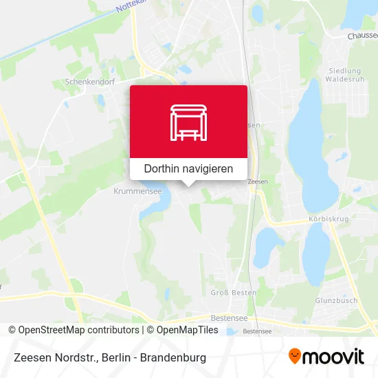 Zeesen Nordstr. Karte