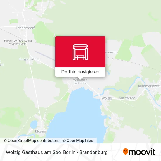 Wolzig Gasthaus am See Karte