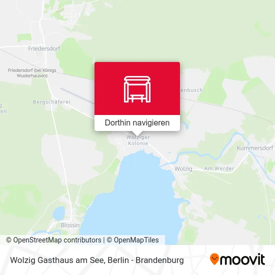 Wolzig Gasthaus am See Karte