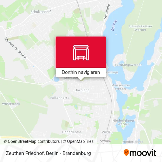 Zeuthen Friedhof Karte