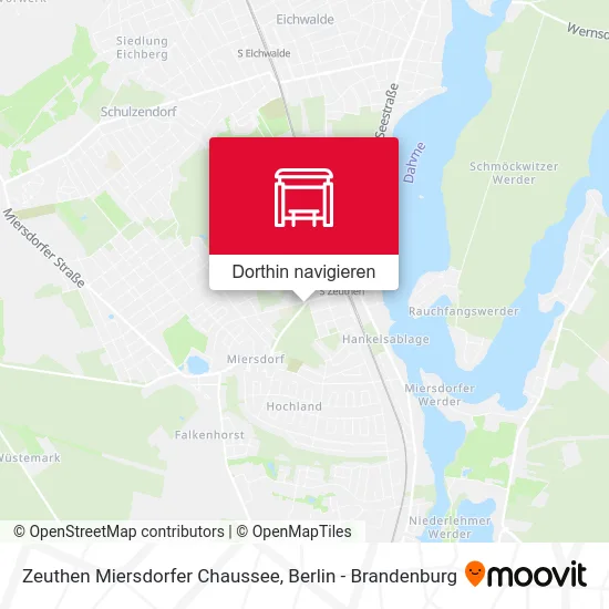 Zeuthen Miersdorfer Chaussee Karte