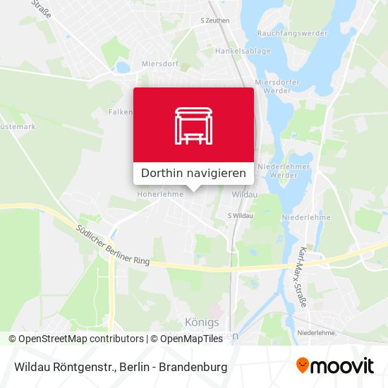 Wildau Röntgenstr. Karte