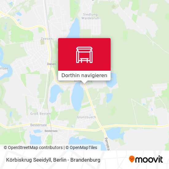 Körbiskrug Seeidyll Karte