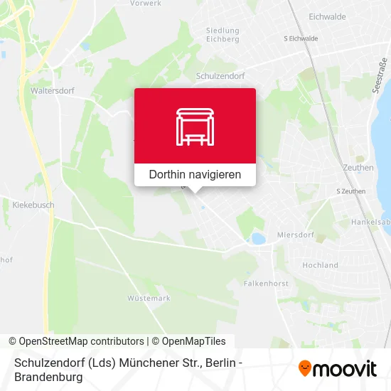 Schulzendorf (Lds) Münchener Str. Karte