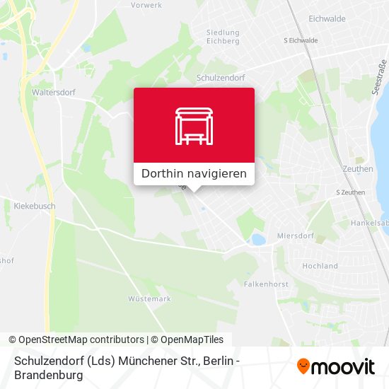Schulzendorf (Lds) Münchener Str. Karte