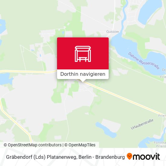 Gräbendorf (Lds) Platanenweg Karte